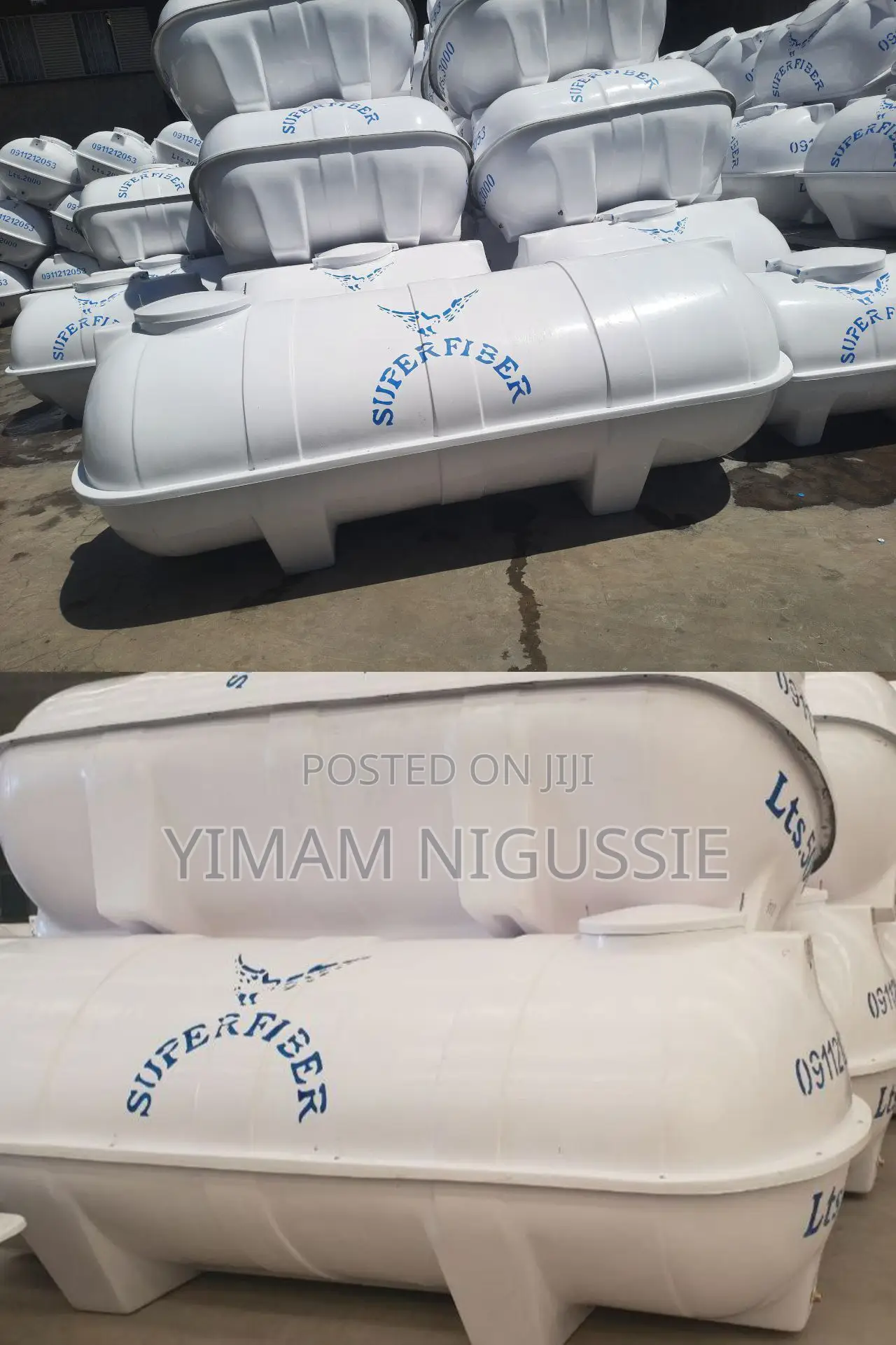 Super Fiber Horizontal Water Tanker
