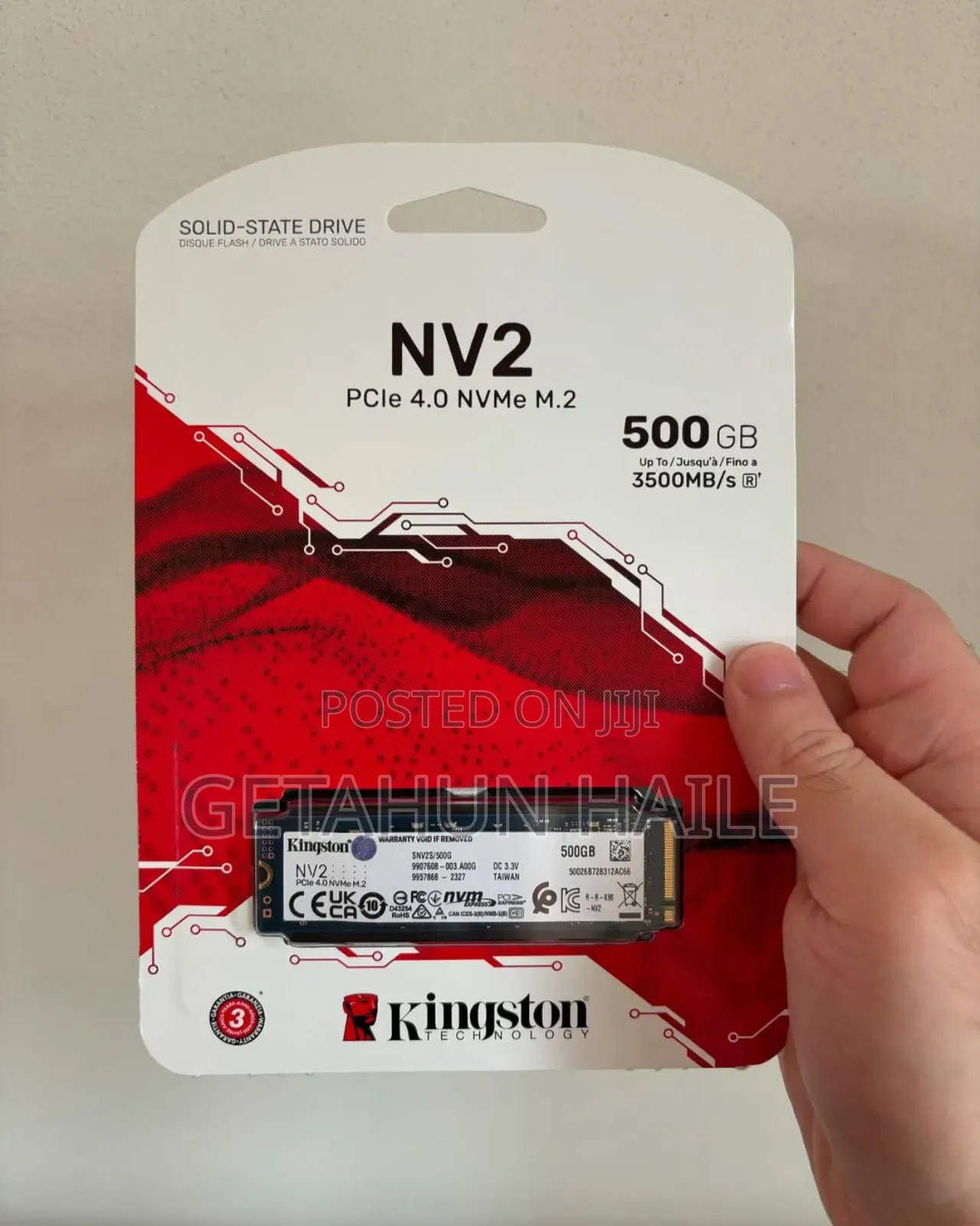 Kingston Nv2 Pcie 4.0 Nvme M.2 Solid-State Drive (Ssd)