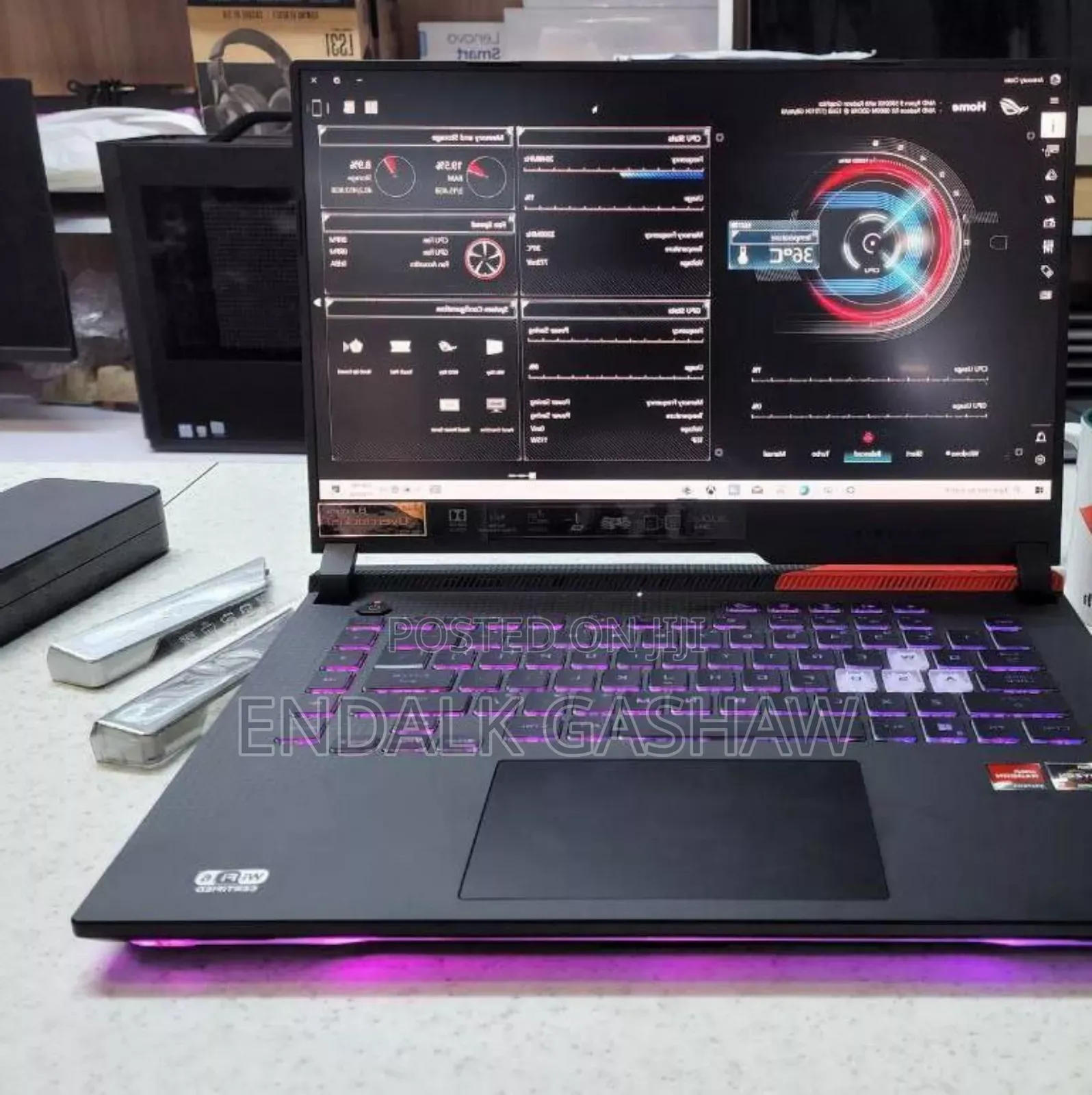 New Laptop Asus ROG Strix G15 G512 16GB AMD Ryzen 9 SSD 512GB