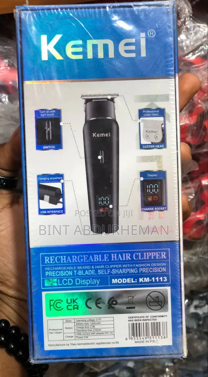 Kemei Km-1113 Professional Hair Trimmer
