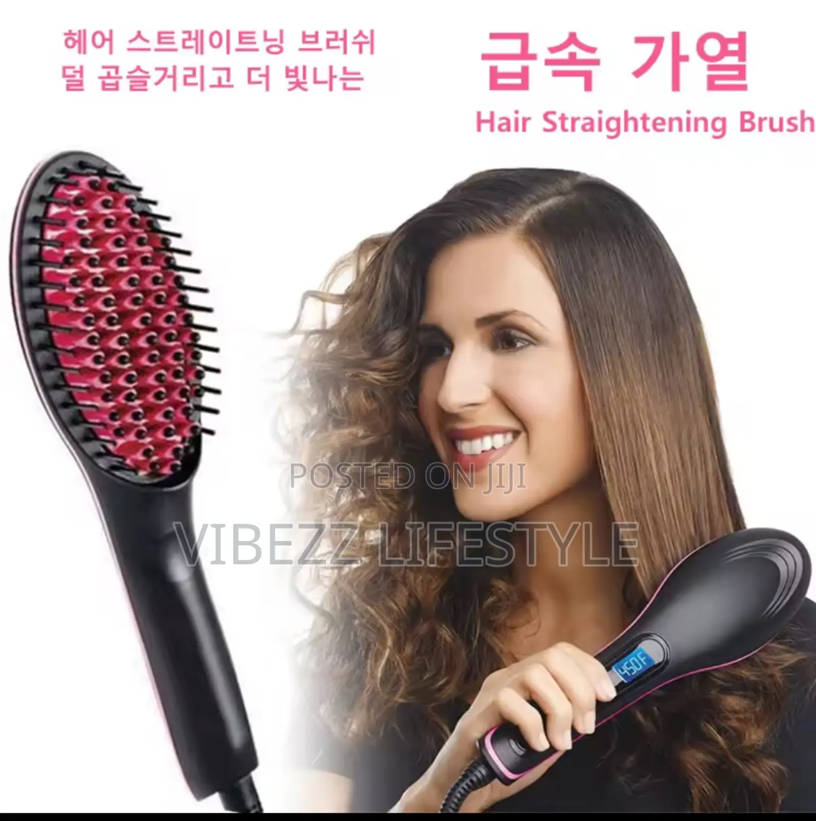 Gemei Professional Hair Straightner Brush