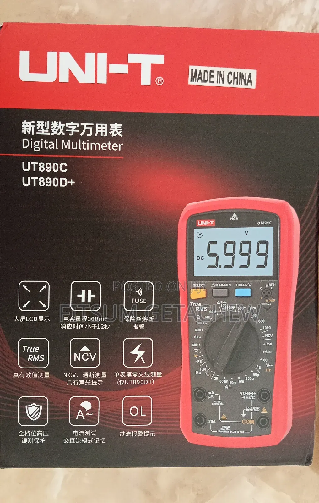 Uni-t Ut890d+ Digital Multimeter