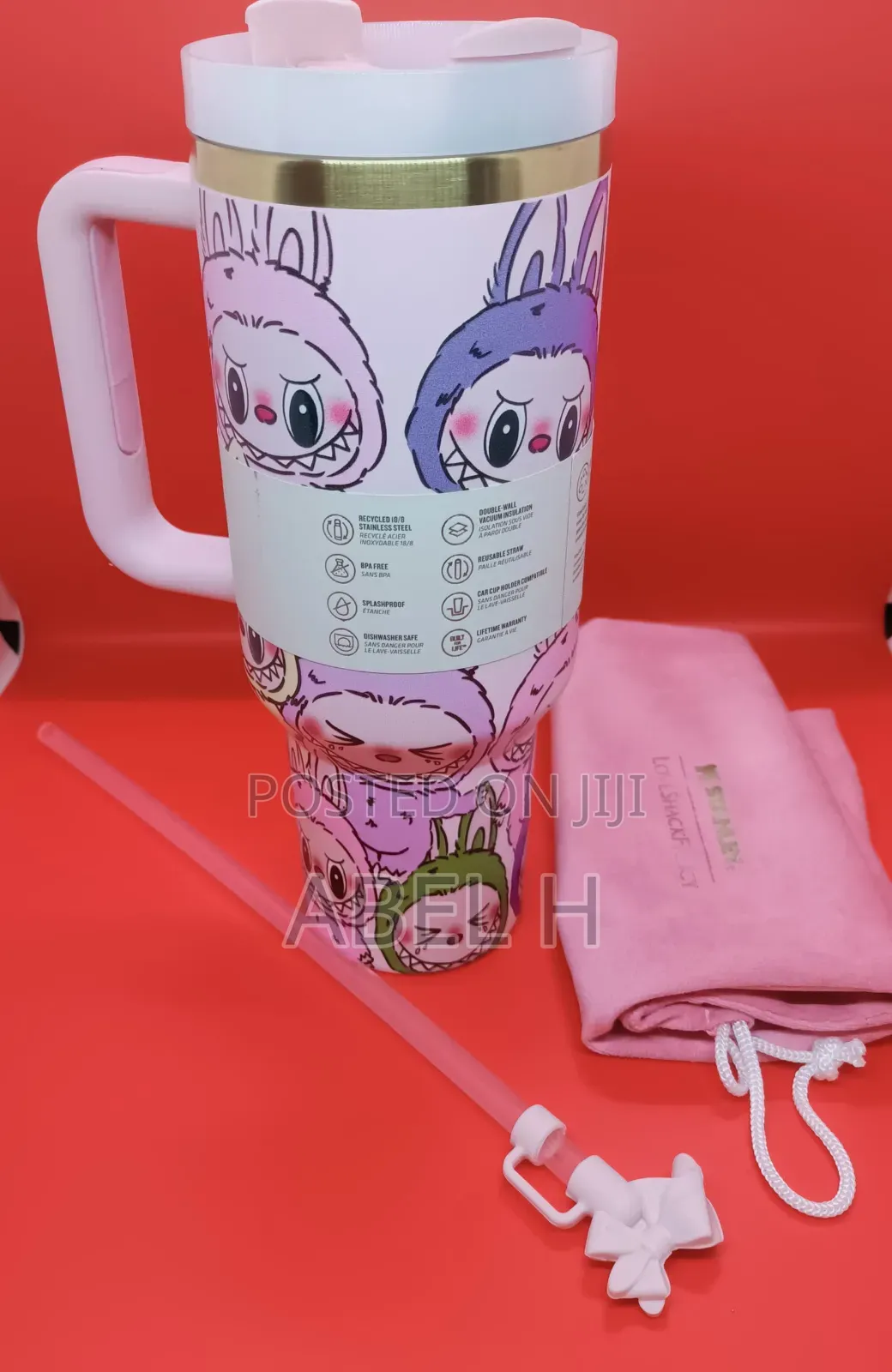 Stanley1913 × Loveshackfancy × Labubu Quencher H2.0 Tumbler