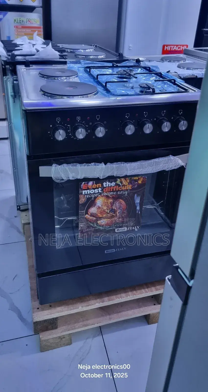 Melan Italy Ovens 60. Gas Electric Ovens Cookers