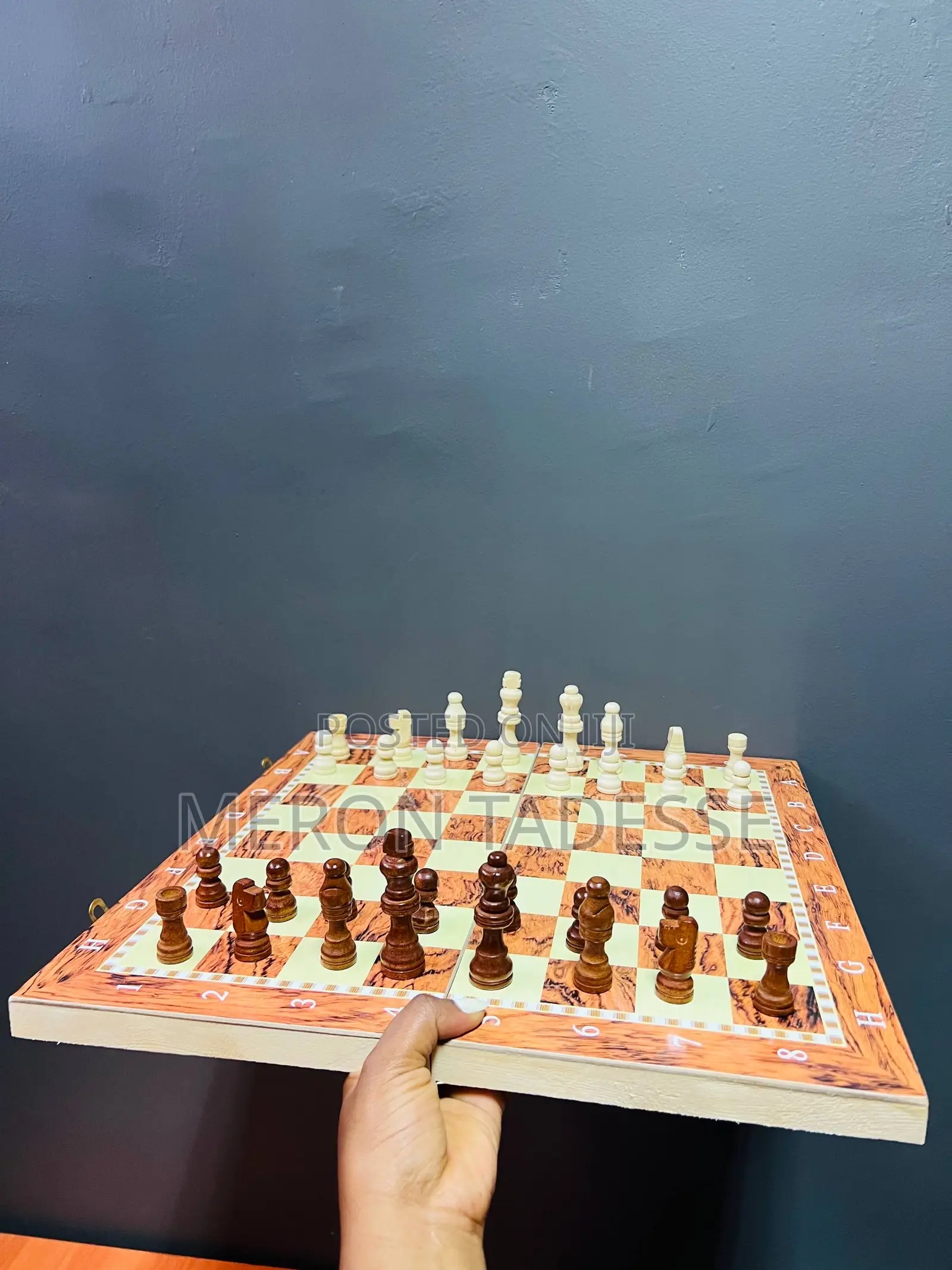 3in1 Wooden Game | [Chess+ Checkers + Backgammon ] ቼዝ + ዳማ +ባክጋመን ]