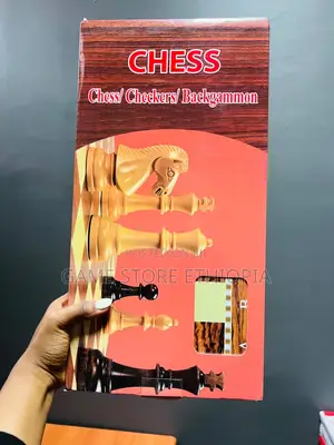 3in1 Wooden Game | [Chess+ Checkers + Backgammon ] ቼዝ + ዳማ +ባክጋመን ]