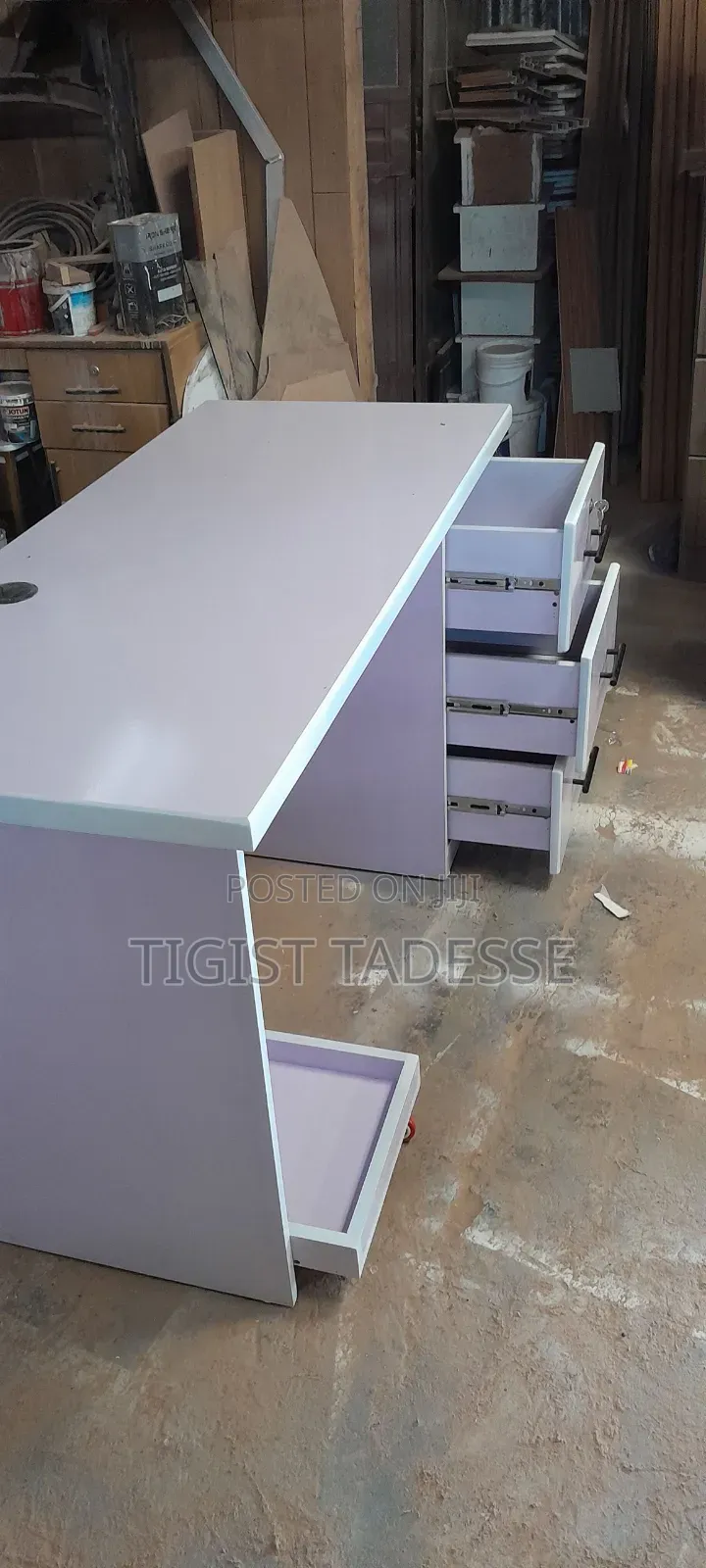 Office Table 150cm With Keyboard and Cpu Holder