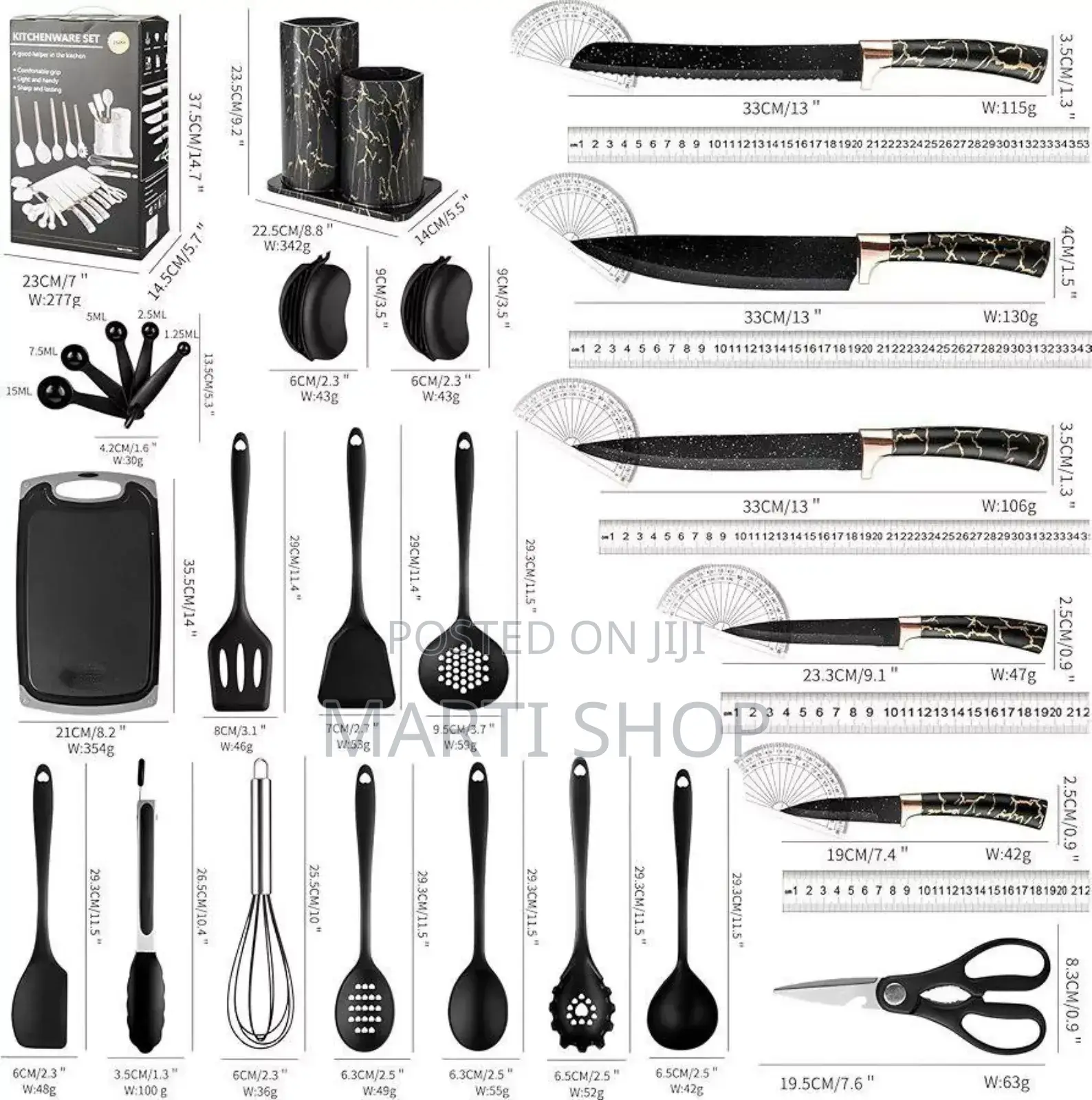25 Pcs Kitchenware Set