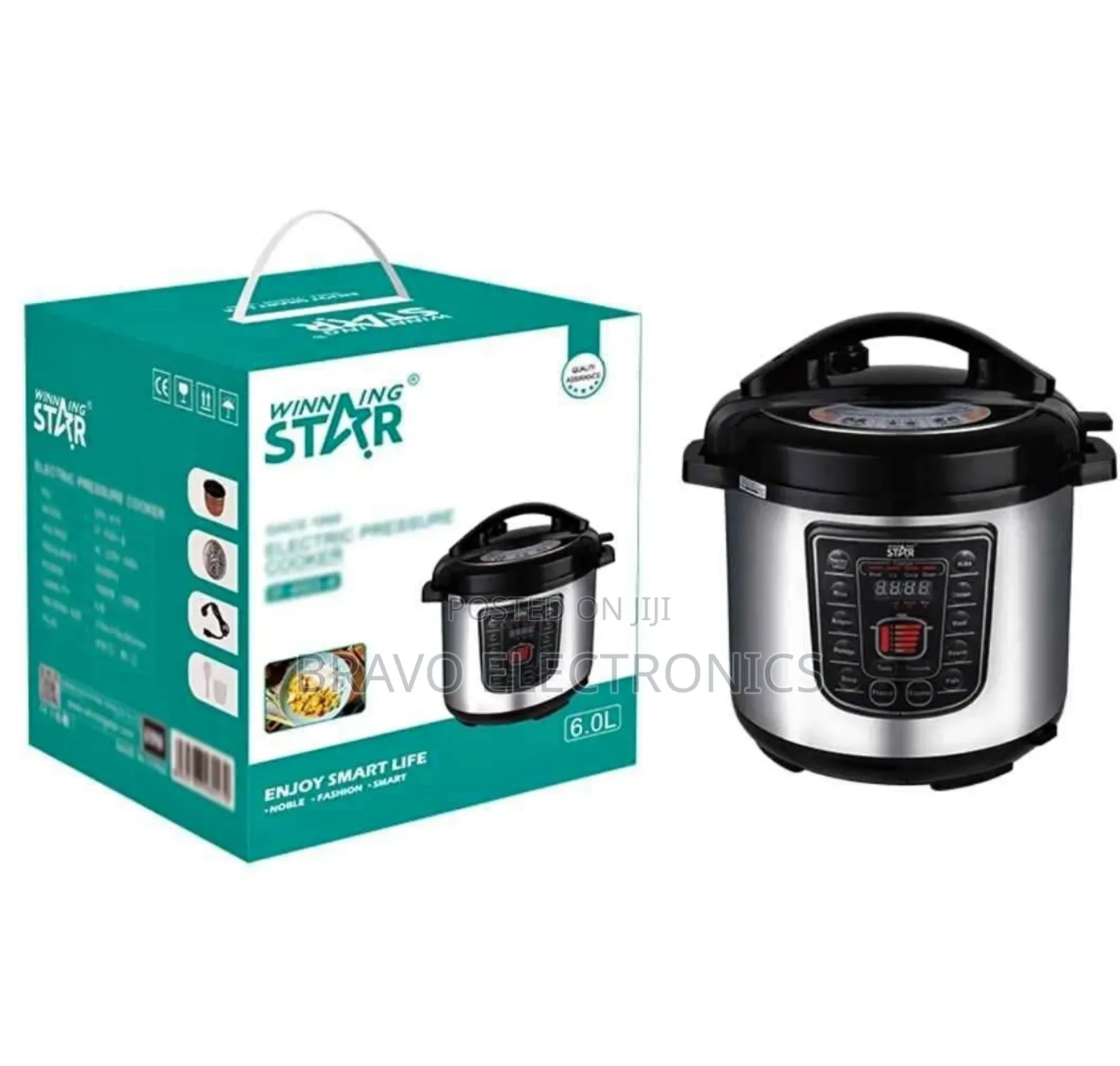  Winning Star 6l Pressure Cooker – Fast, Safe Durable! O