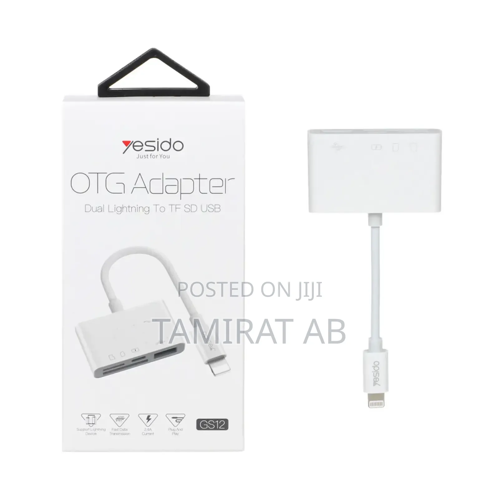 Yesido Gs12 Lighting Otg Interface Support Tf Sd Usb Fast Charging