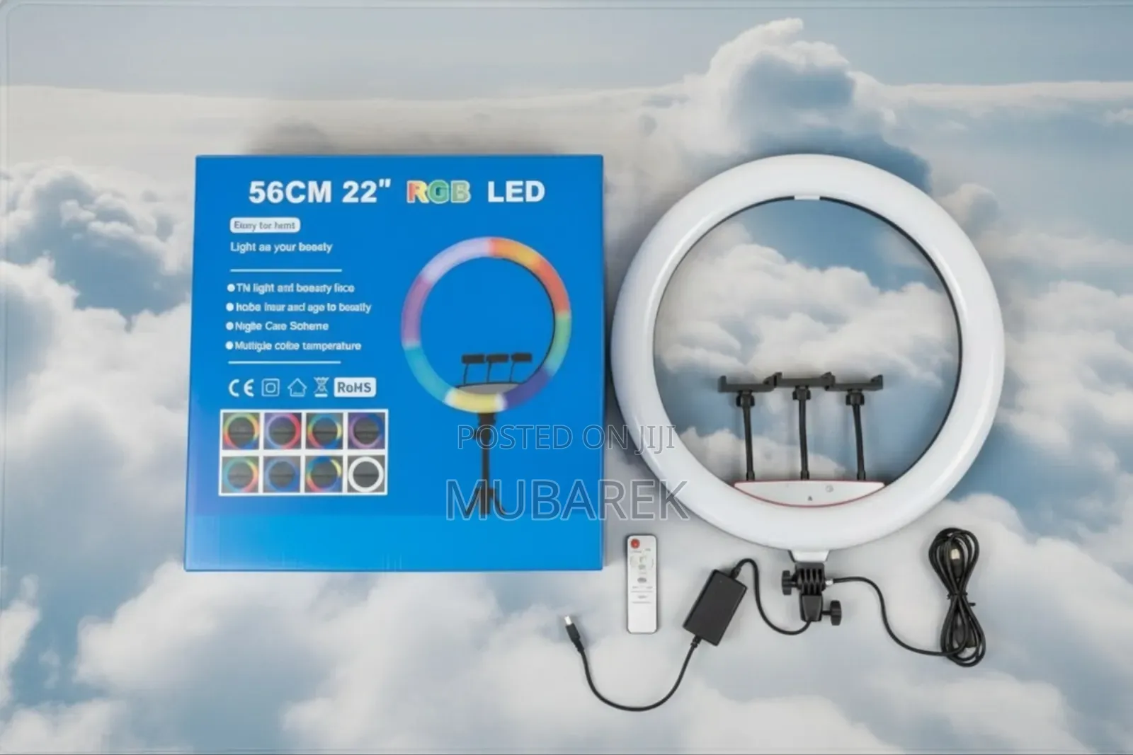 22 Inch RGB Dimmable Circle Light Extra Power Bright Led Ring.