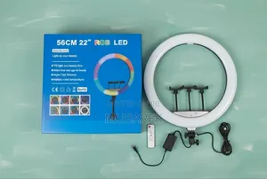 Photo - 22 Inch RGB Dimmable Circle Light Streamer Essential Video Gear.