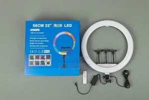 Photo - 22 Inch RGB Dimmable Circle Light Complete Lighting Solution Kit.