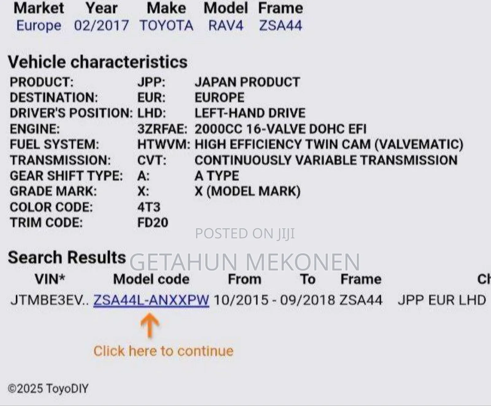 Toyota RAV4 2017 Gold