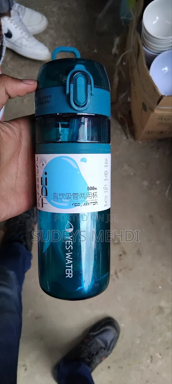 Yes-Water Bottle 600ml | ዘመናዊ የውሃ ቦትል – Stay Fresh, Stay Cool!