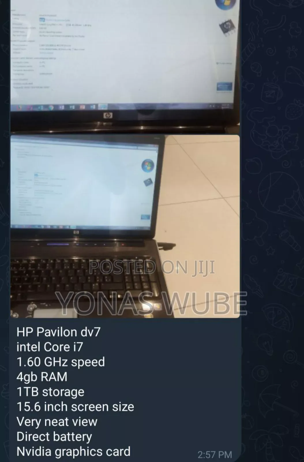 Laptop HP Pavilion Dv7 4GB Intel Core I7 HDD 1T