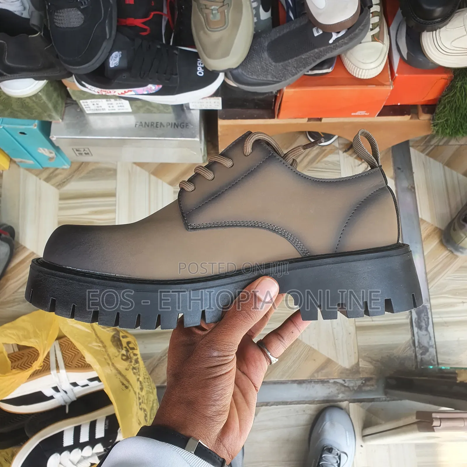 Classic Multicolor Chunky Derby Shoe [On Hand]