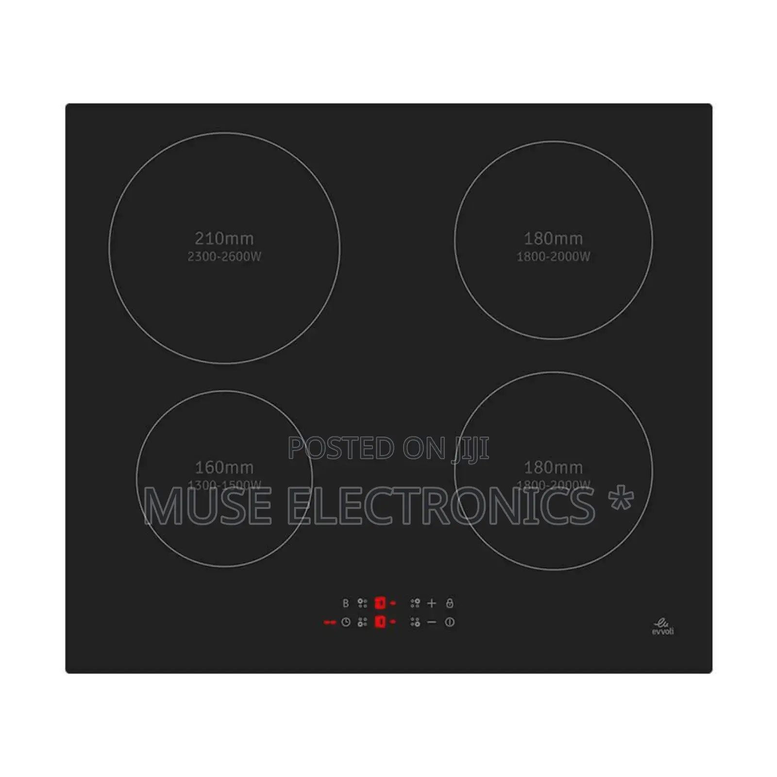 Evvoli Built-in Induction 4 Hob Burners