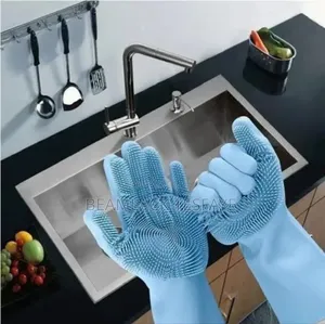 Magic Silicone Dishwashing Gloves.