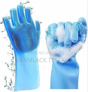 Magic Silicone Dishwashing Gloves.