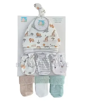 9pc ( 3 Caps 3 Mitten 3 Pairs of Socks )