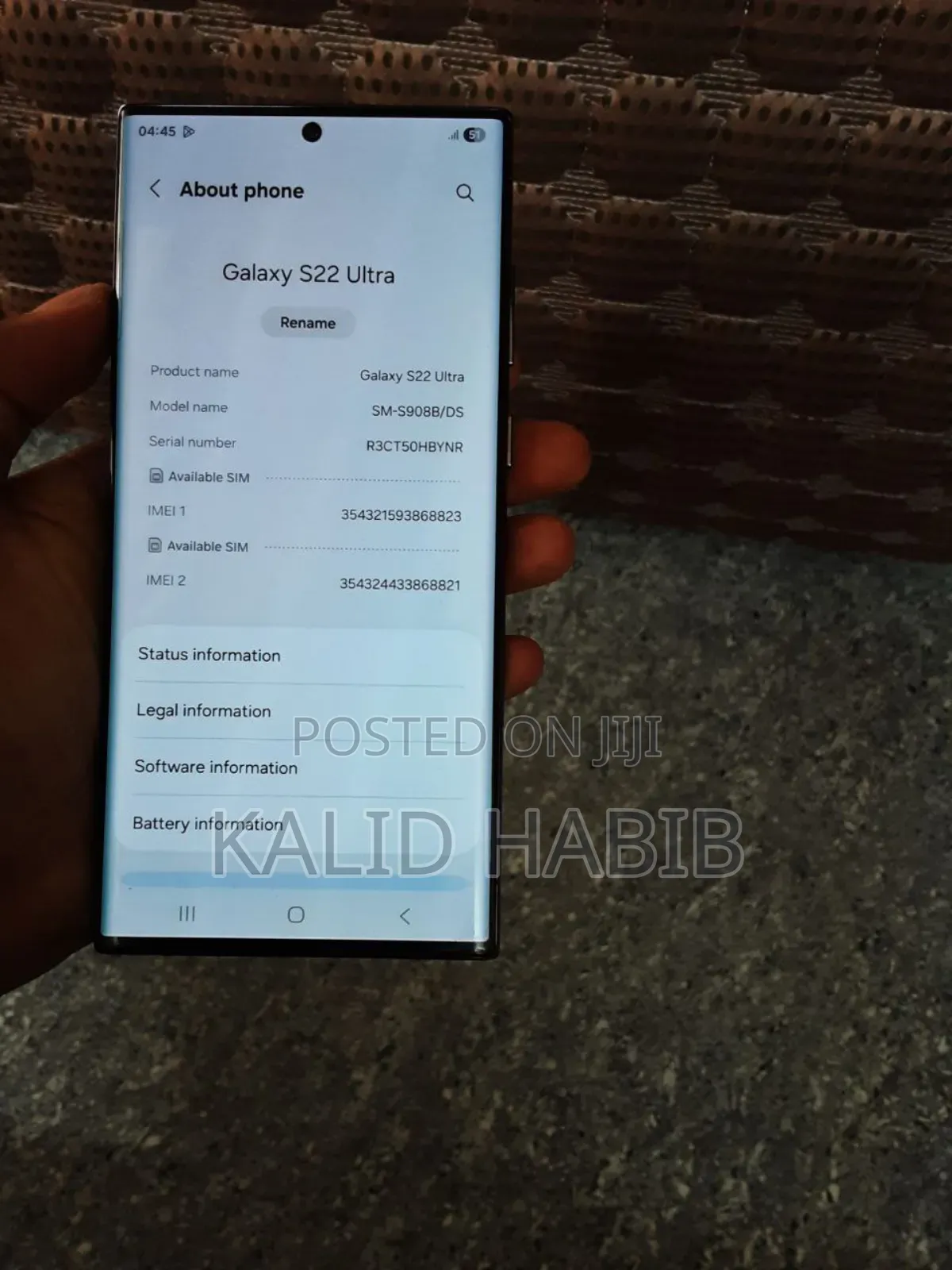 New Samsung Galaxy S22 Ultra 256 GB Black