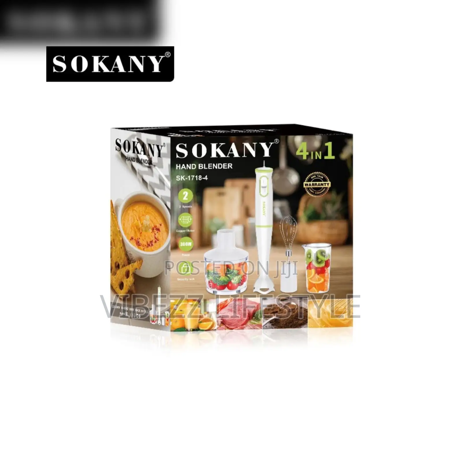 Sokany 4-1 Hand Blender
