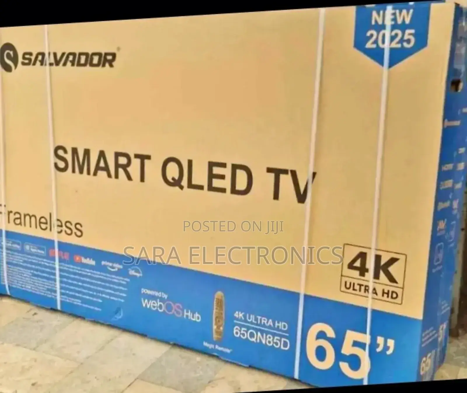 Salvador 65" New 2025 Smart Android Tv Free Delivery