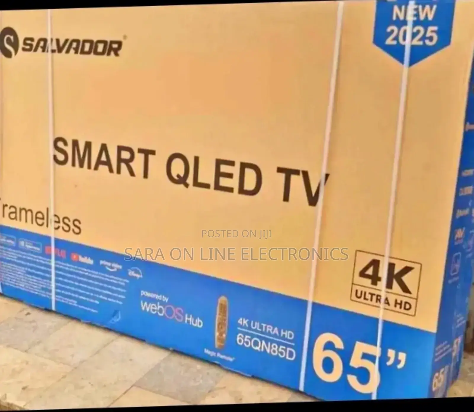 Salvador 65" New 2025 Smart Android Tv Free Delivery