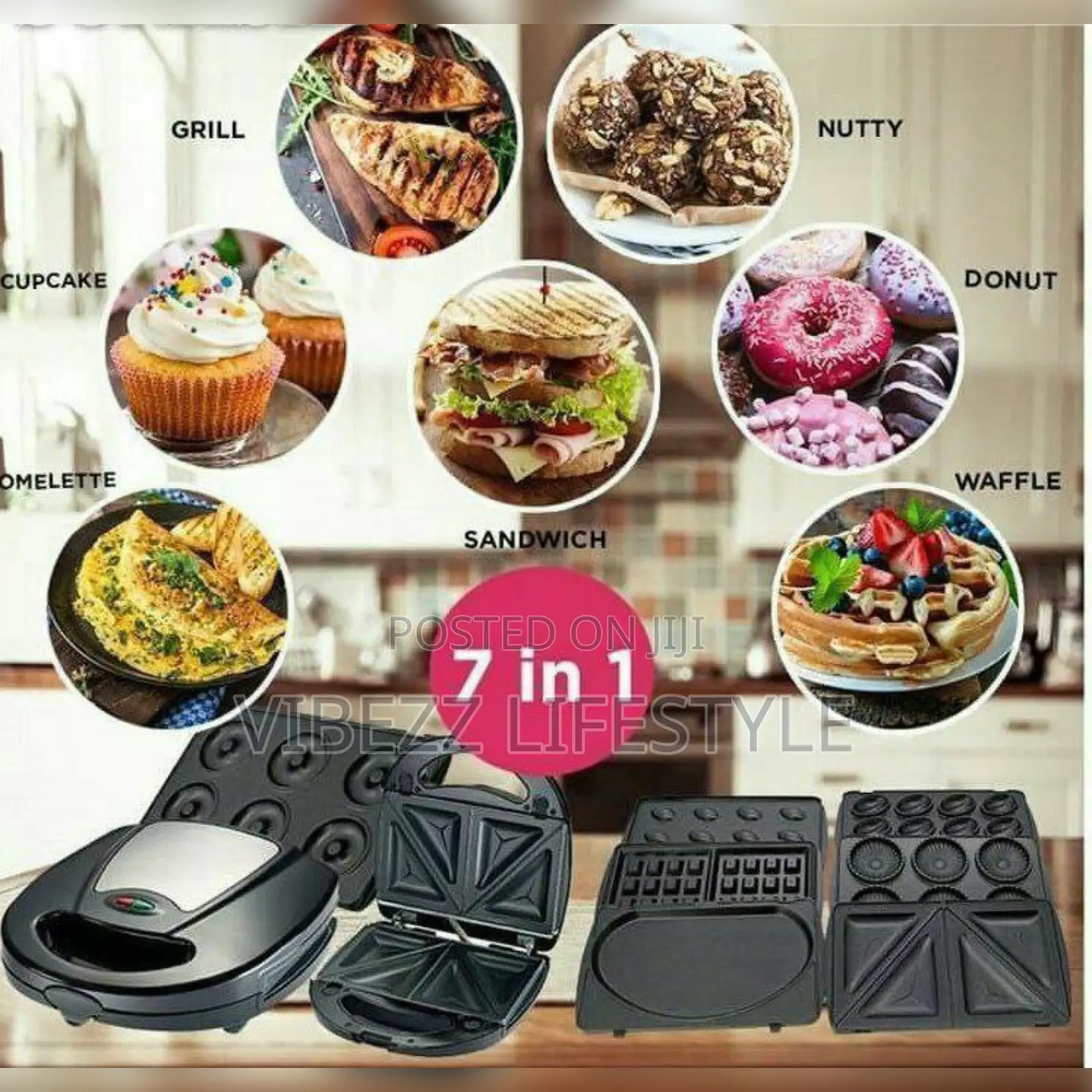 Saachi 7 in 1 Multi Snacks Maker