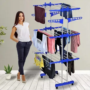 Photo - Plastic 3 Layer Cloth Rack