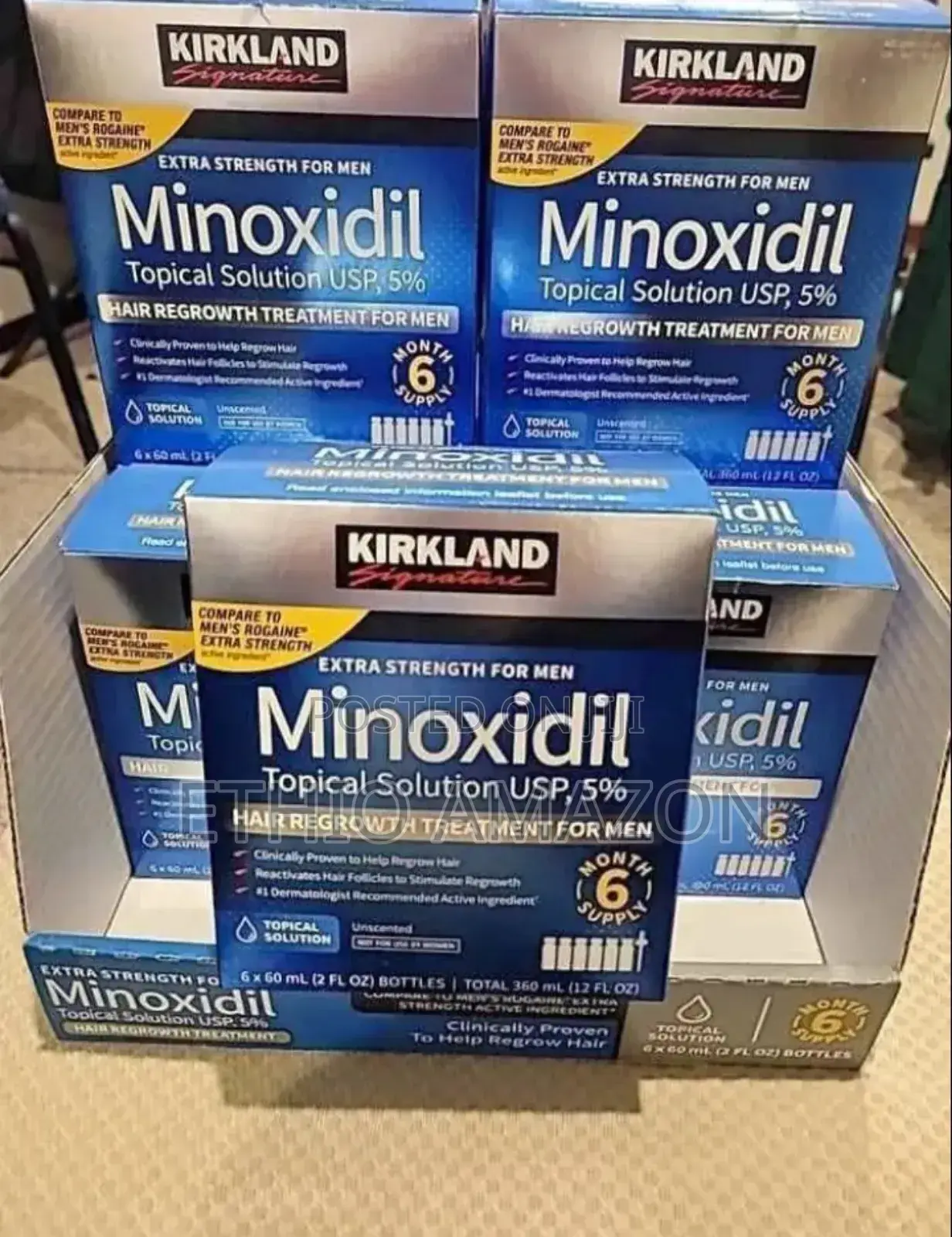 Minoxidil Hairgrow የፀጉር ማብቀያ Hairgrow Minoxidil