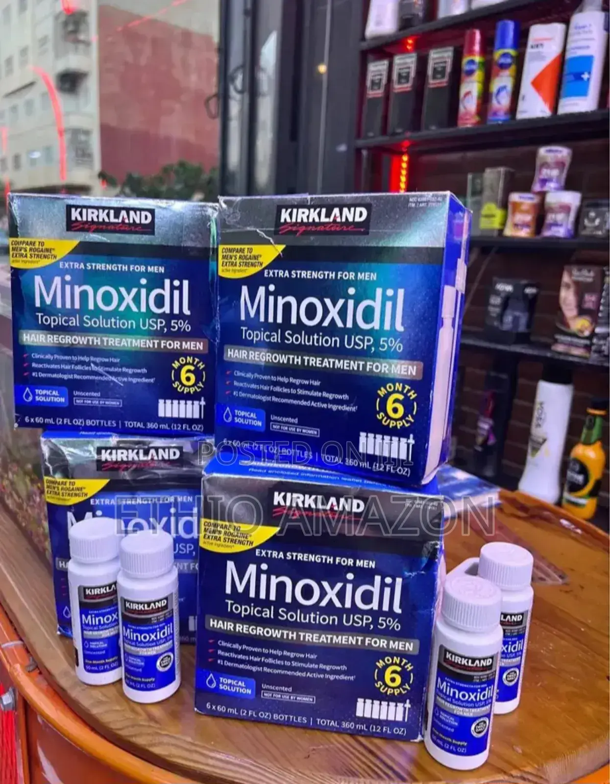 Minoxidil 5% With Dermaroller የፀጉር ቅባት and Noor