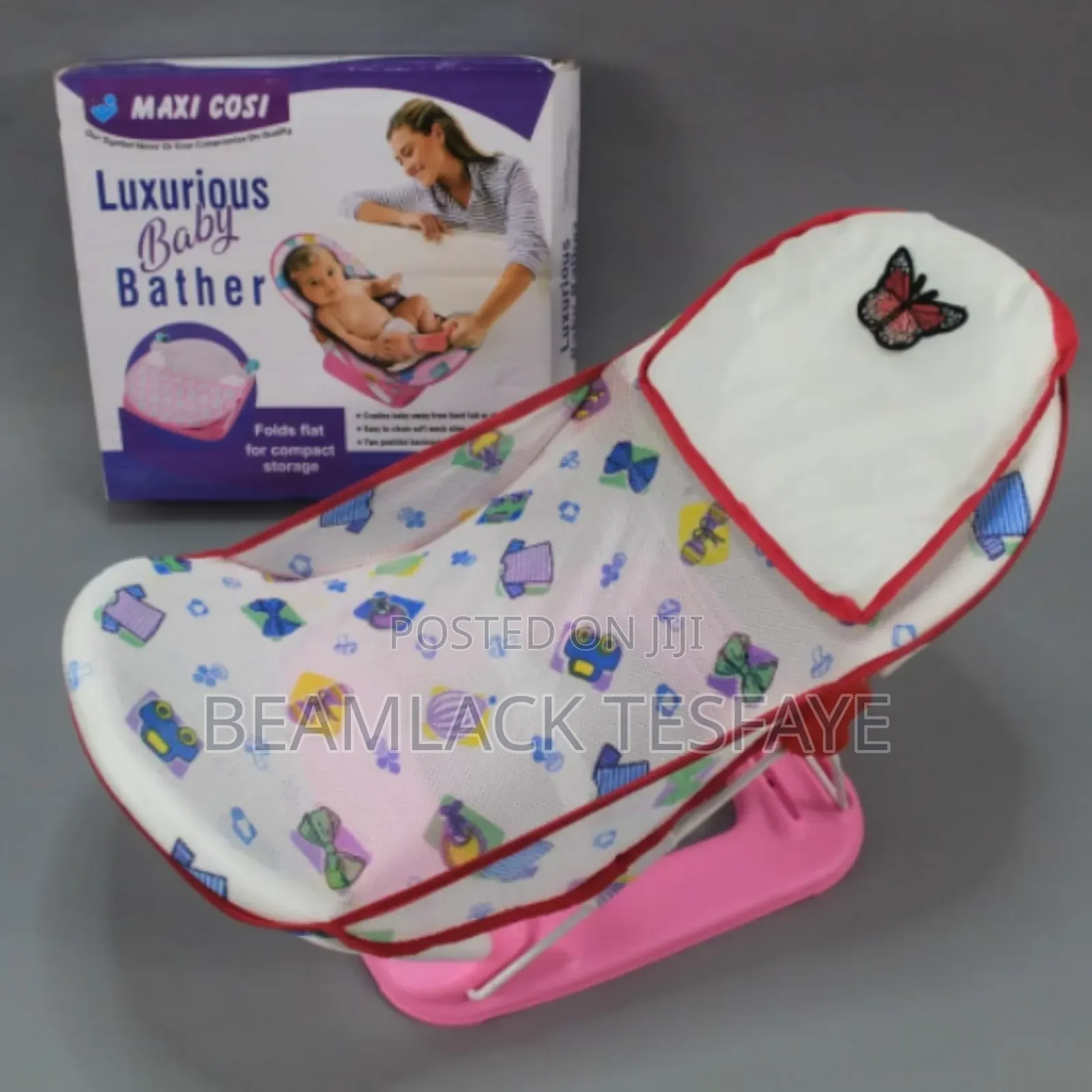 Baby Bath Seat With Head Pillow