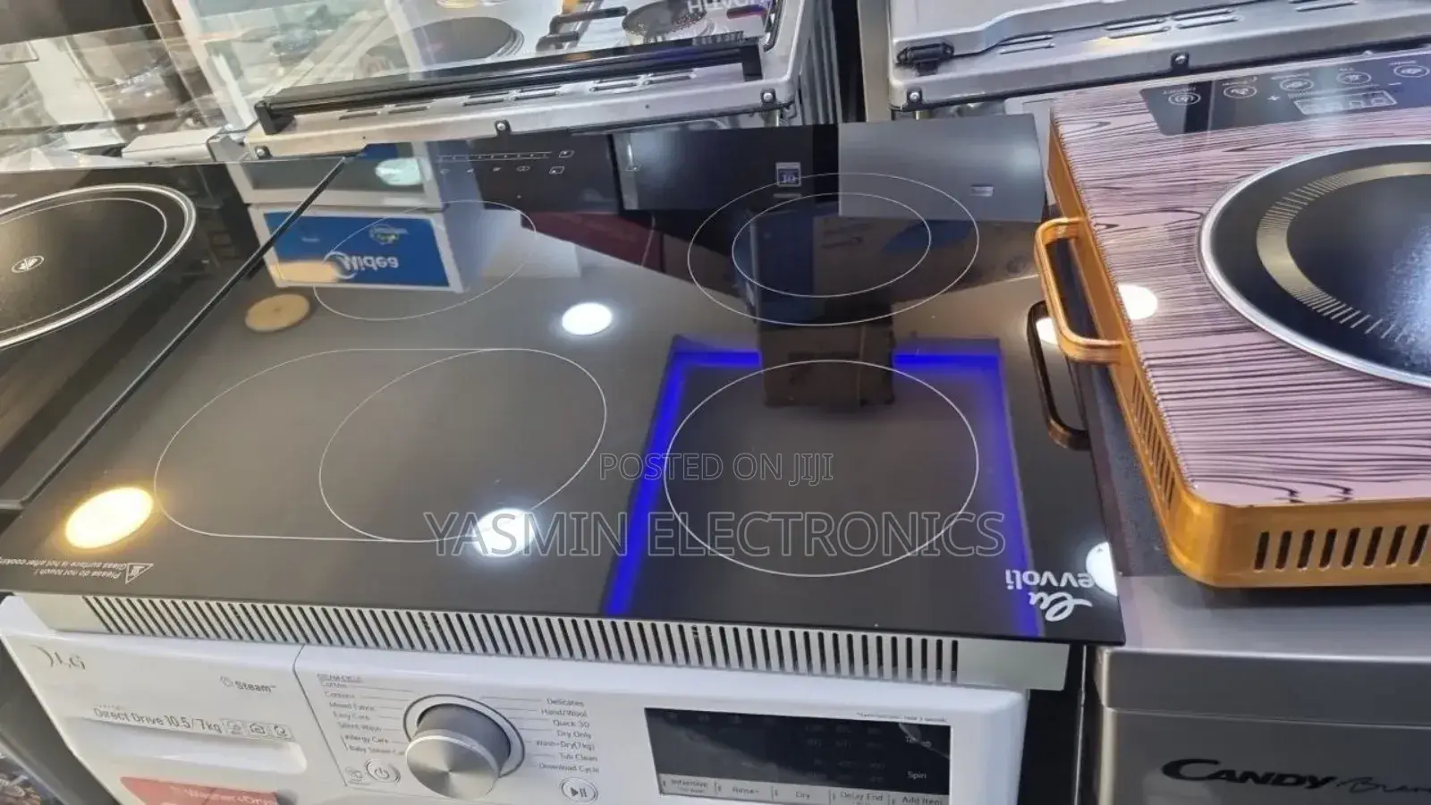 Evvoli Kitchen Top Stoves 60.Cm Ceramic Cookers