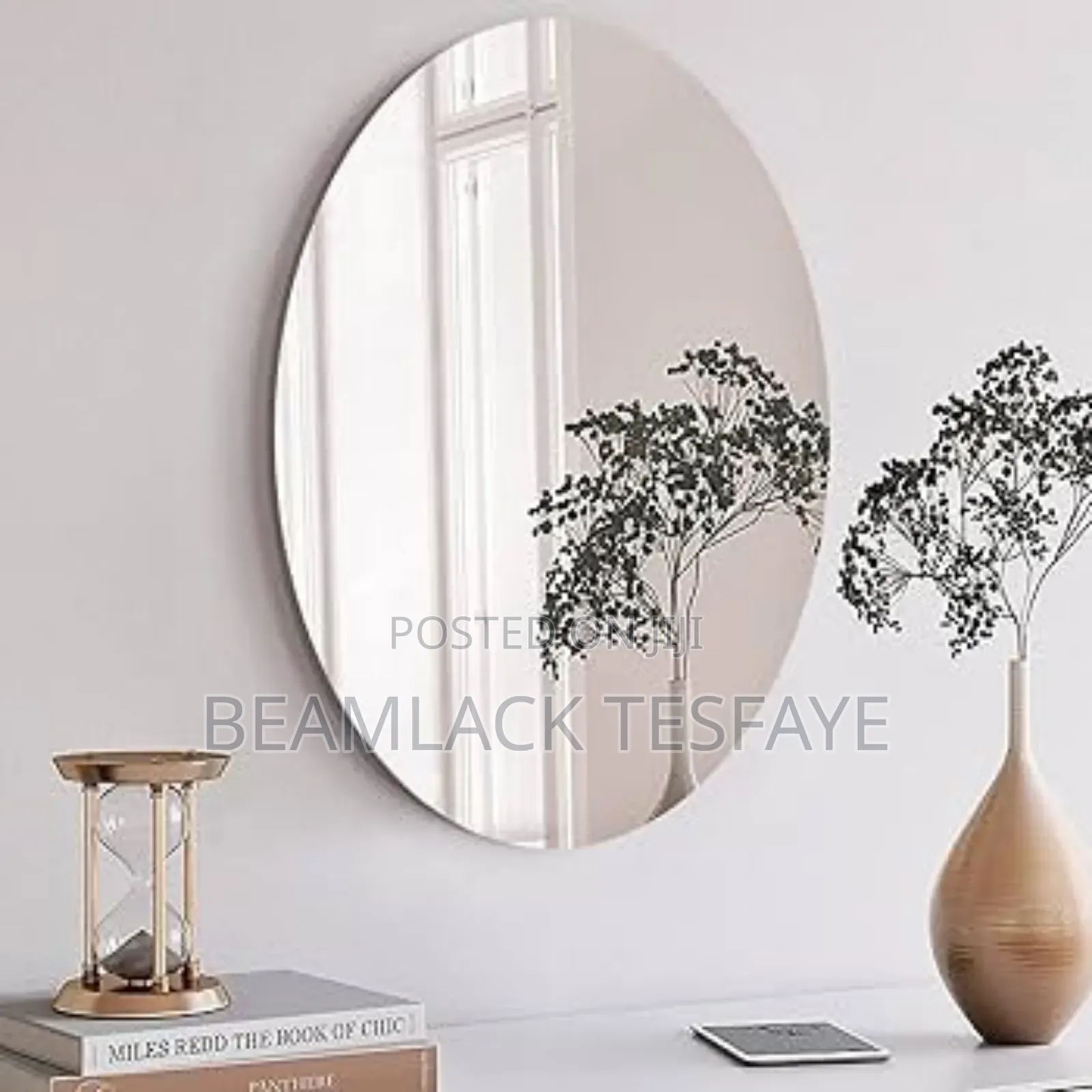3*4 Oval Mirror for Bathroom