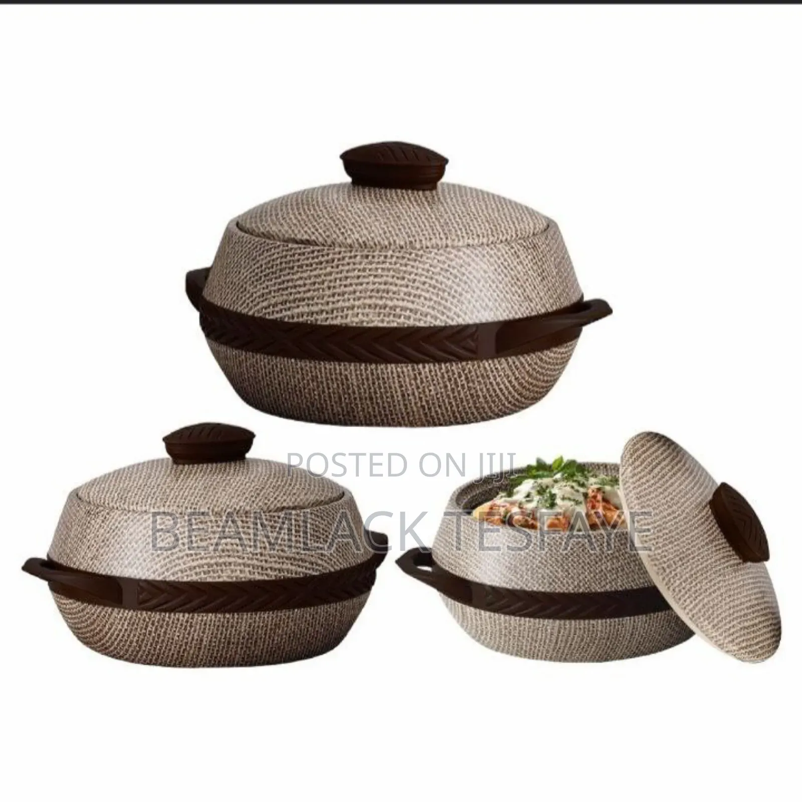 Elegant Insulated Serving Bowl Set – 3 Pieces | 1000ml,1500ml 2000mm