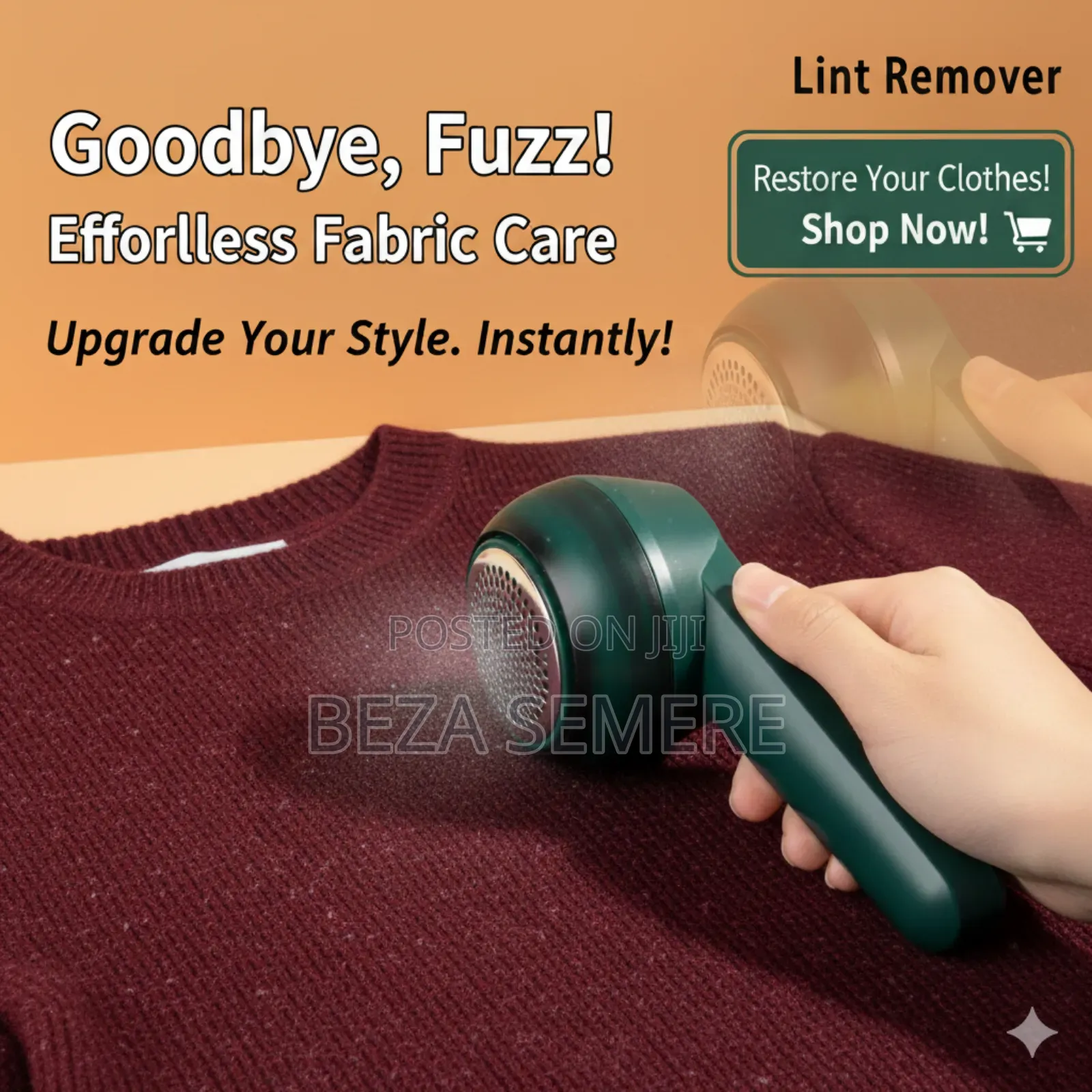 Rechargeable Clothes Lint Remover 》