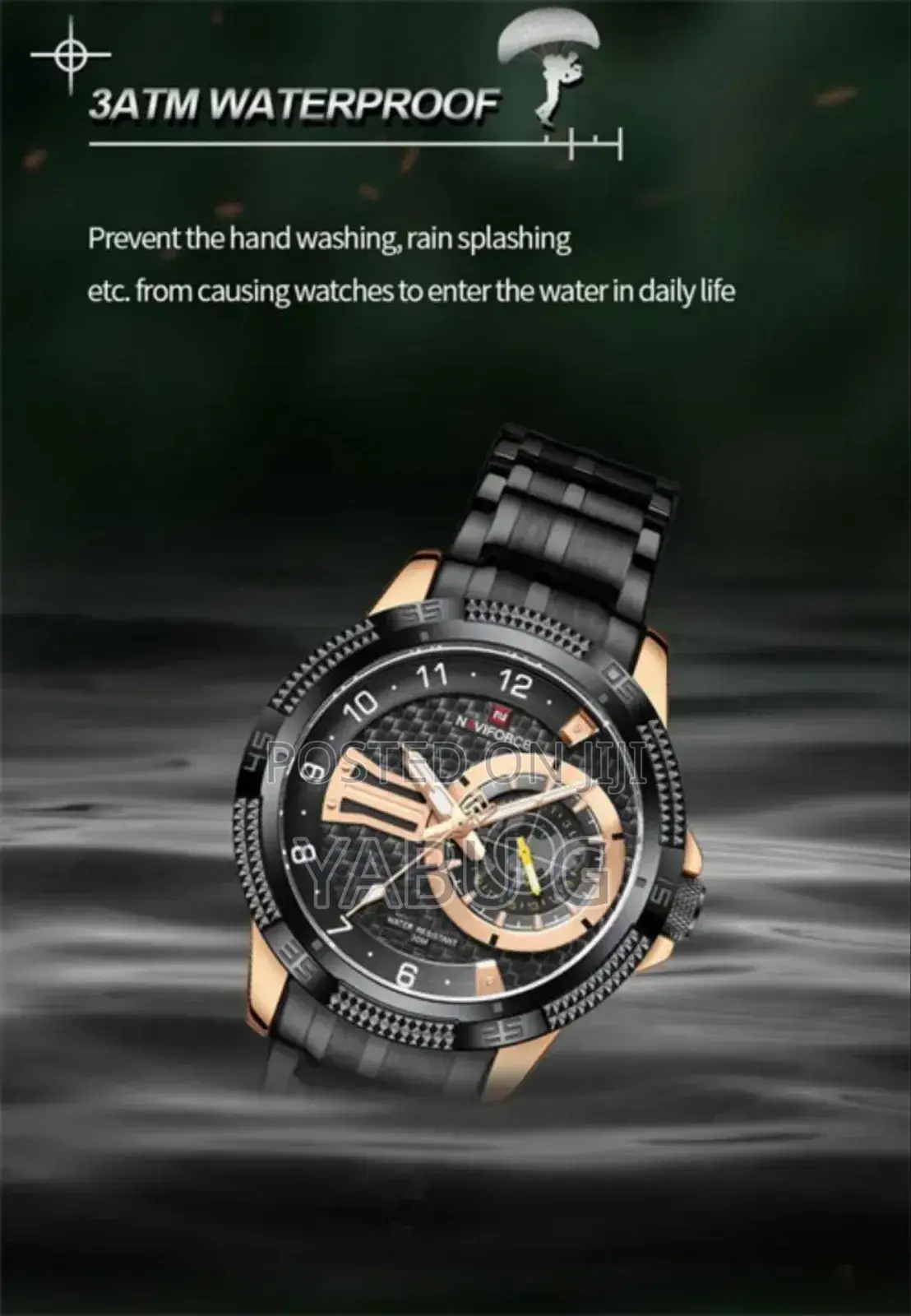 Naviforce New Men Wristwatch Top Brand Luxury Man Watch Gold