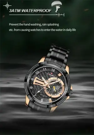 Naviforce New Men Wristwatch Top Brand Luxury Man Watch Gold