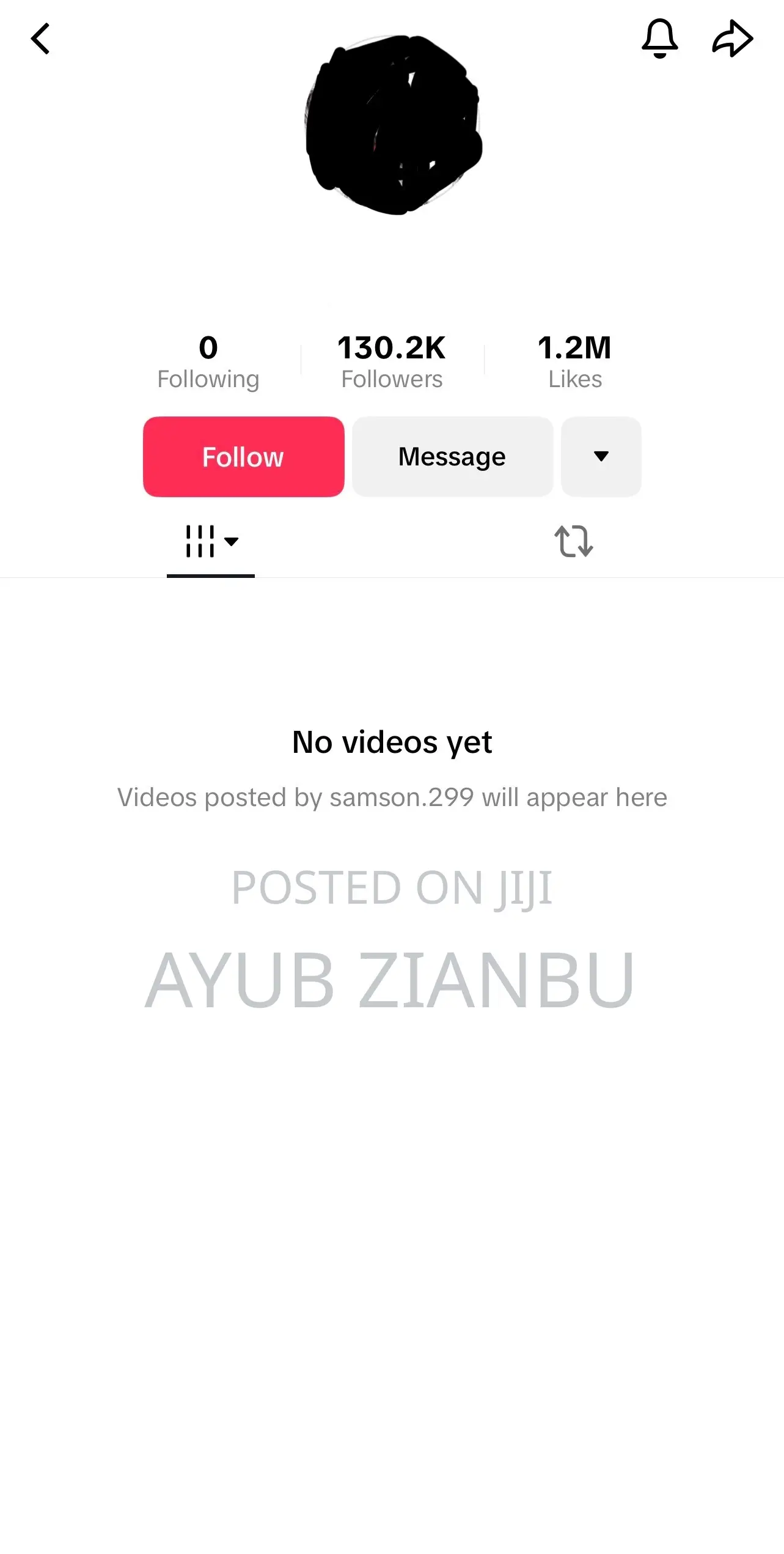 Tik Tok Acount 130. Follower