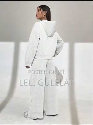 Photo - Long Sleeve Hooded Top And Pants Casual Set Fall Cloth For Women