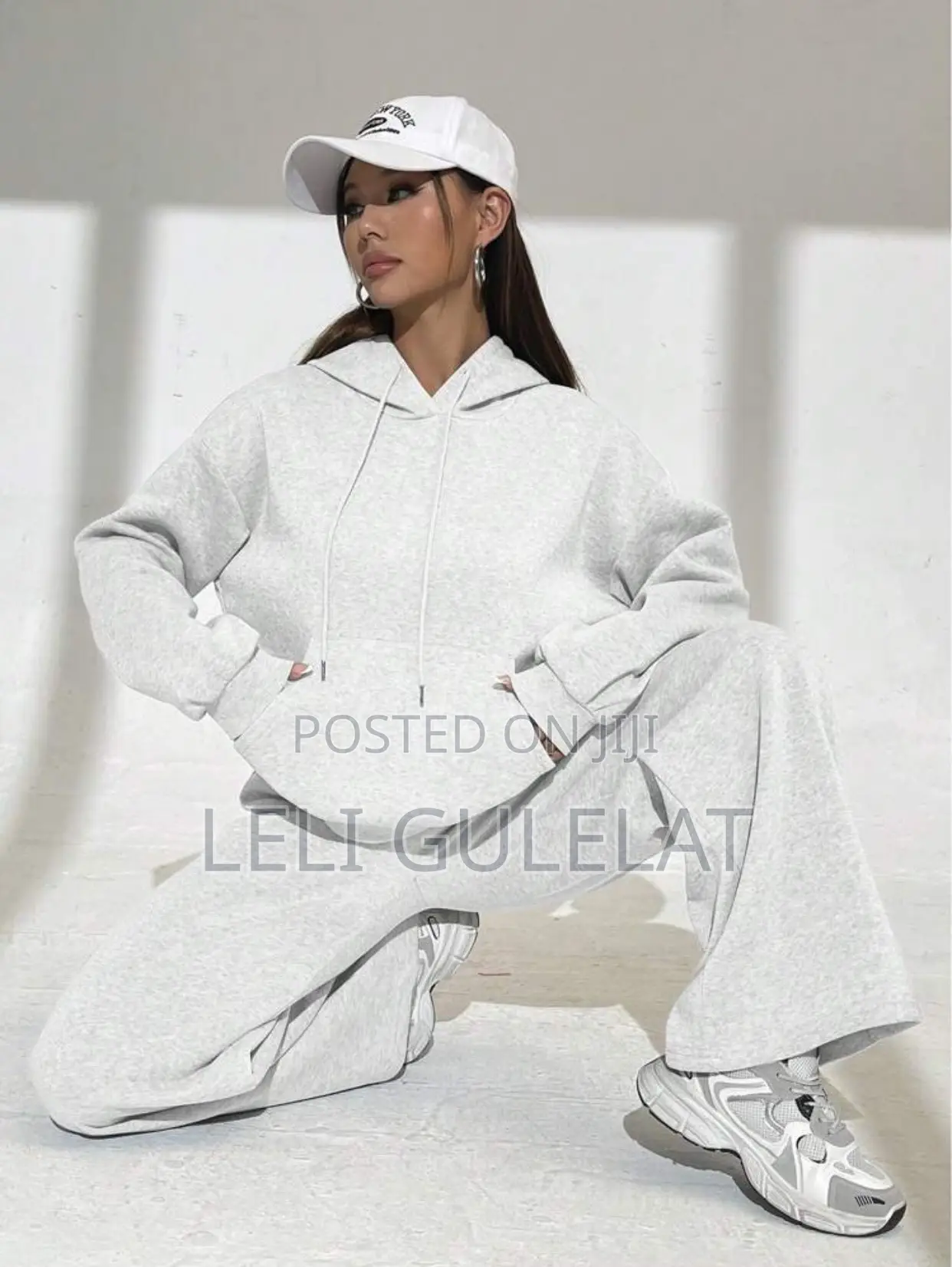 Long Sleeve Hooded Top And Pants Casual Set Fall Cloth For Women