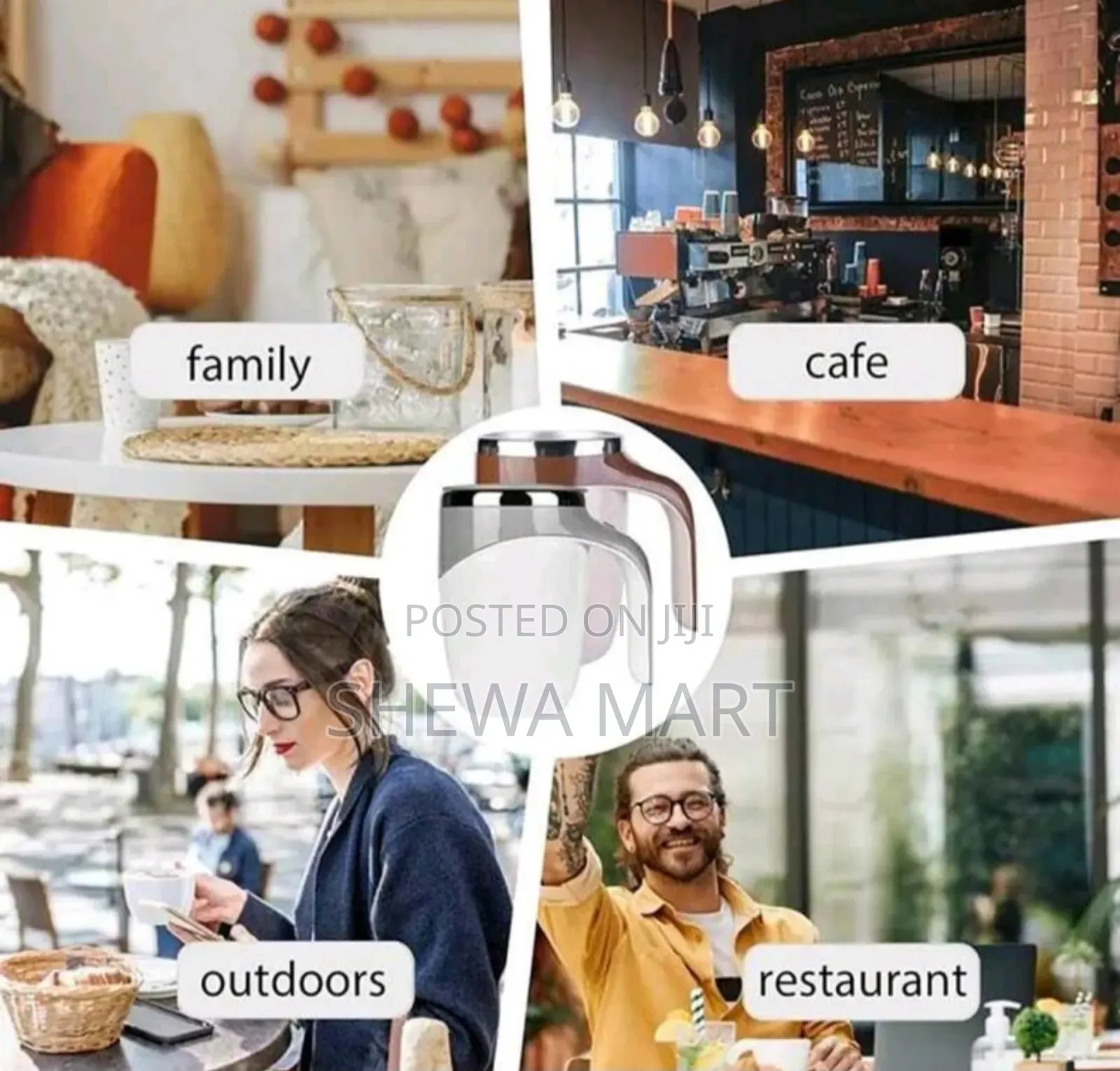 Self Stirring Mug, Rechargeable Automatic Magnetic Self Stirring Coffe