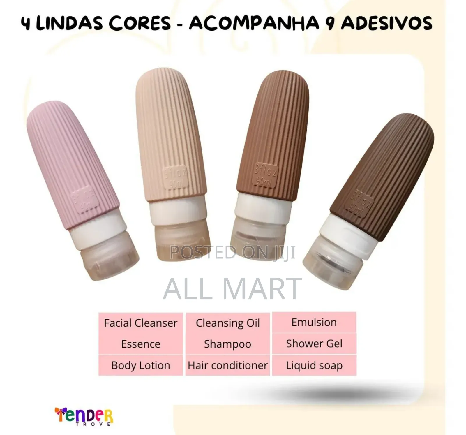 4pcs Travel Squeeze Bottle