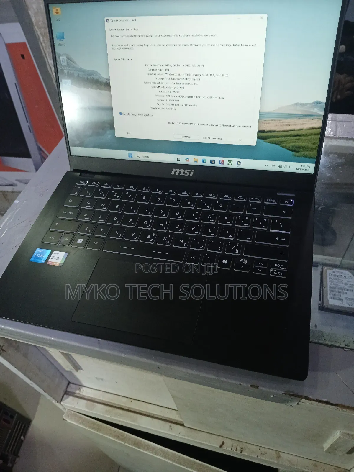 Laptop MSI Modern 14 8GB Intel Core I5 SSD 2T