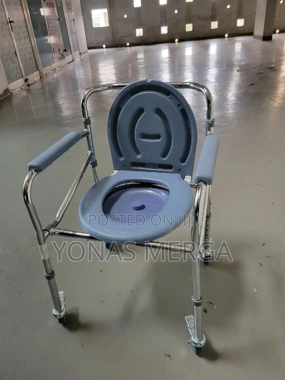 Commode Chair窗፰toilet Chair旦部 With Wc/Toilet | Chrome Steel