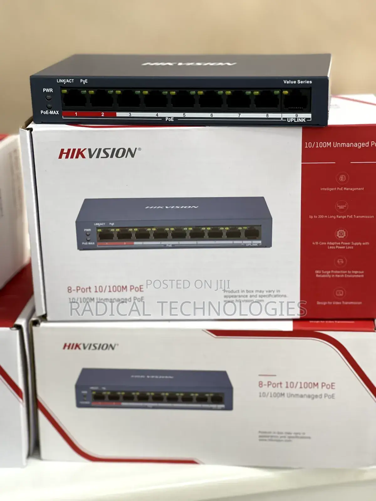 Hikvision 8 Channel Poe Switch for Security Camera