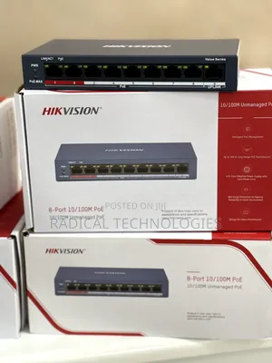 Photo - Hikvision 8 Channel Poe Switch for Security Camera