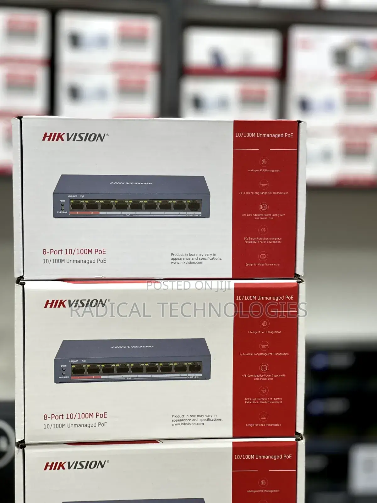 Hikvision 8 Channel Poe Switch for Security Camera